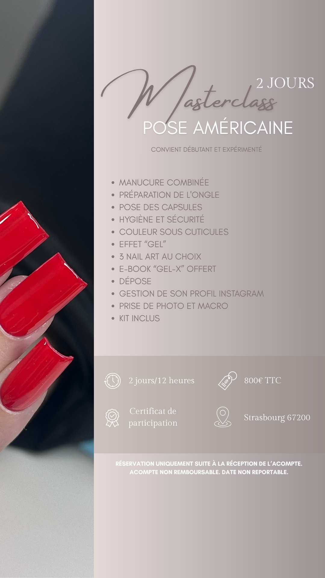Masterclass pose américaine
