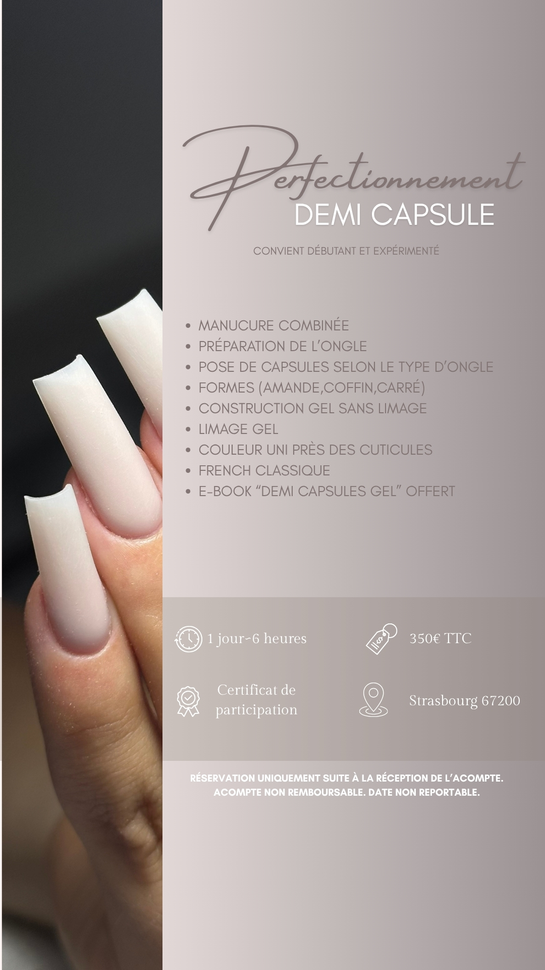 Perfectionnement demi-capsule