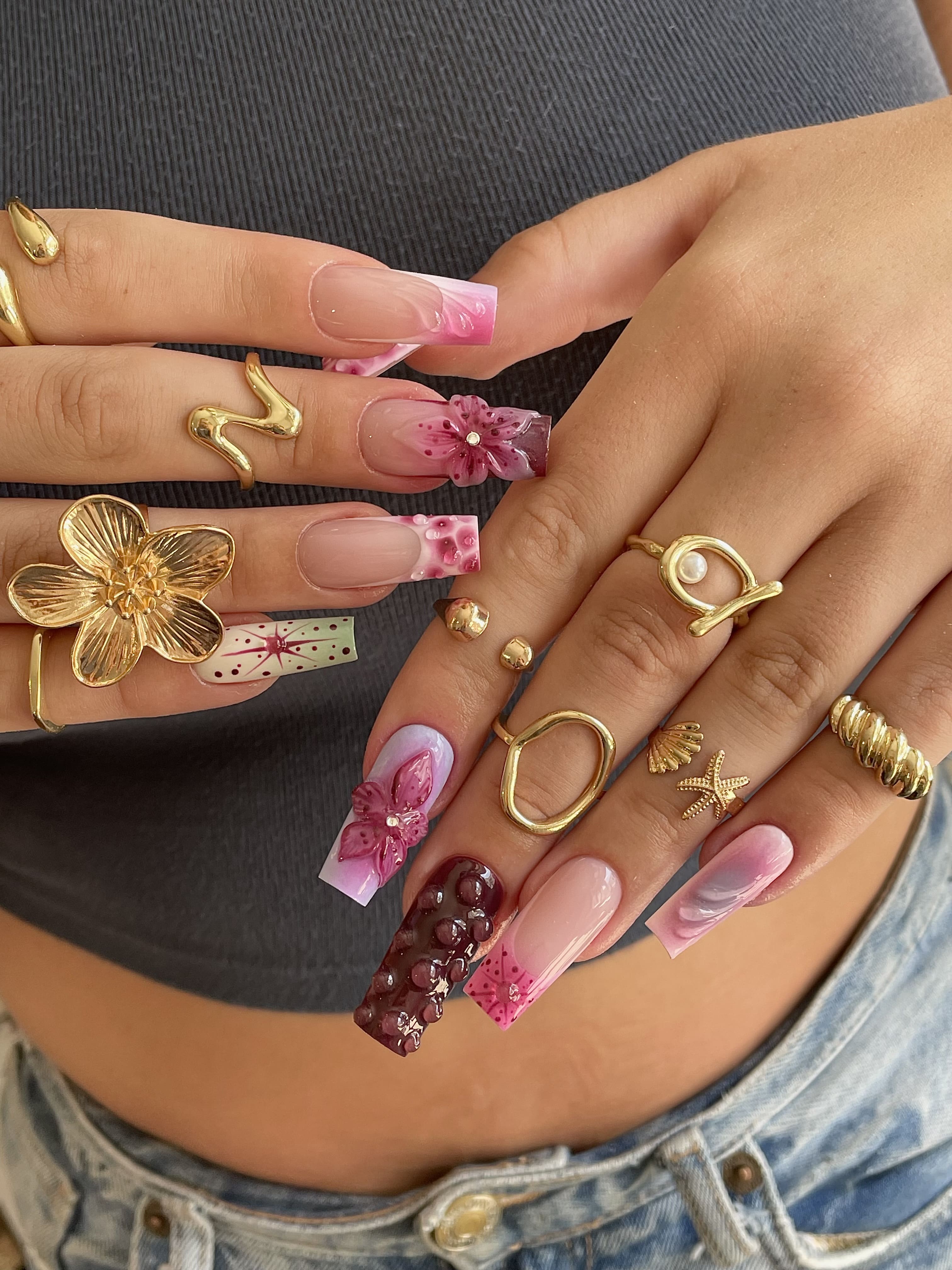 Pose américaine nail art  